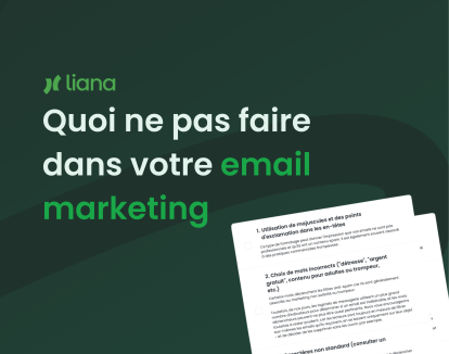 Quoi ne pas faire dans votre email marketing - Checklist