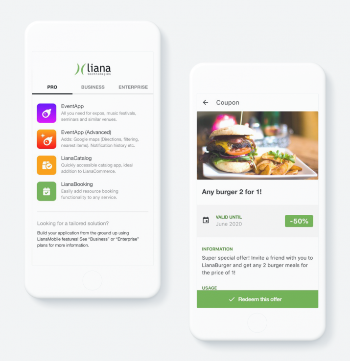 Illustration d'applications mobiles multiplateformes
