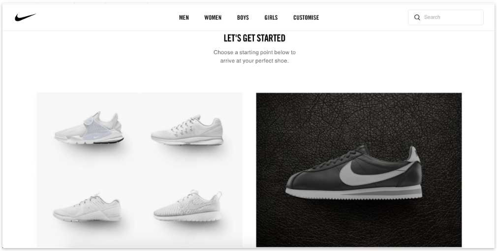 NikeID Customization service
