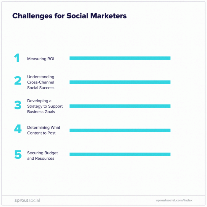 Challenges for social marketers