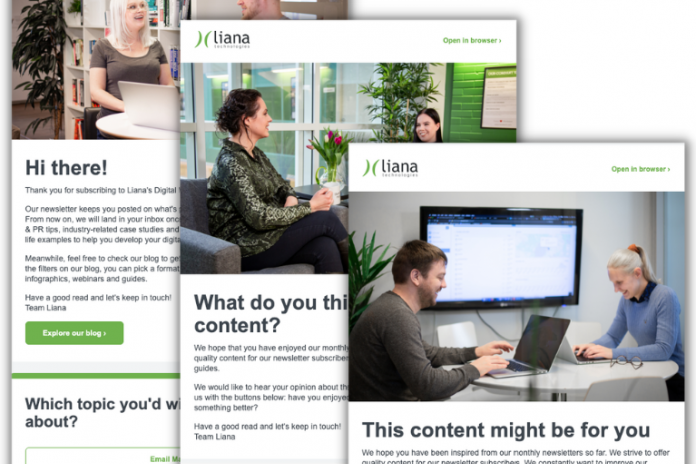 Emails d'automatisation d'onboarding créés avec le logiciel de marketing automation LianaAutomation